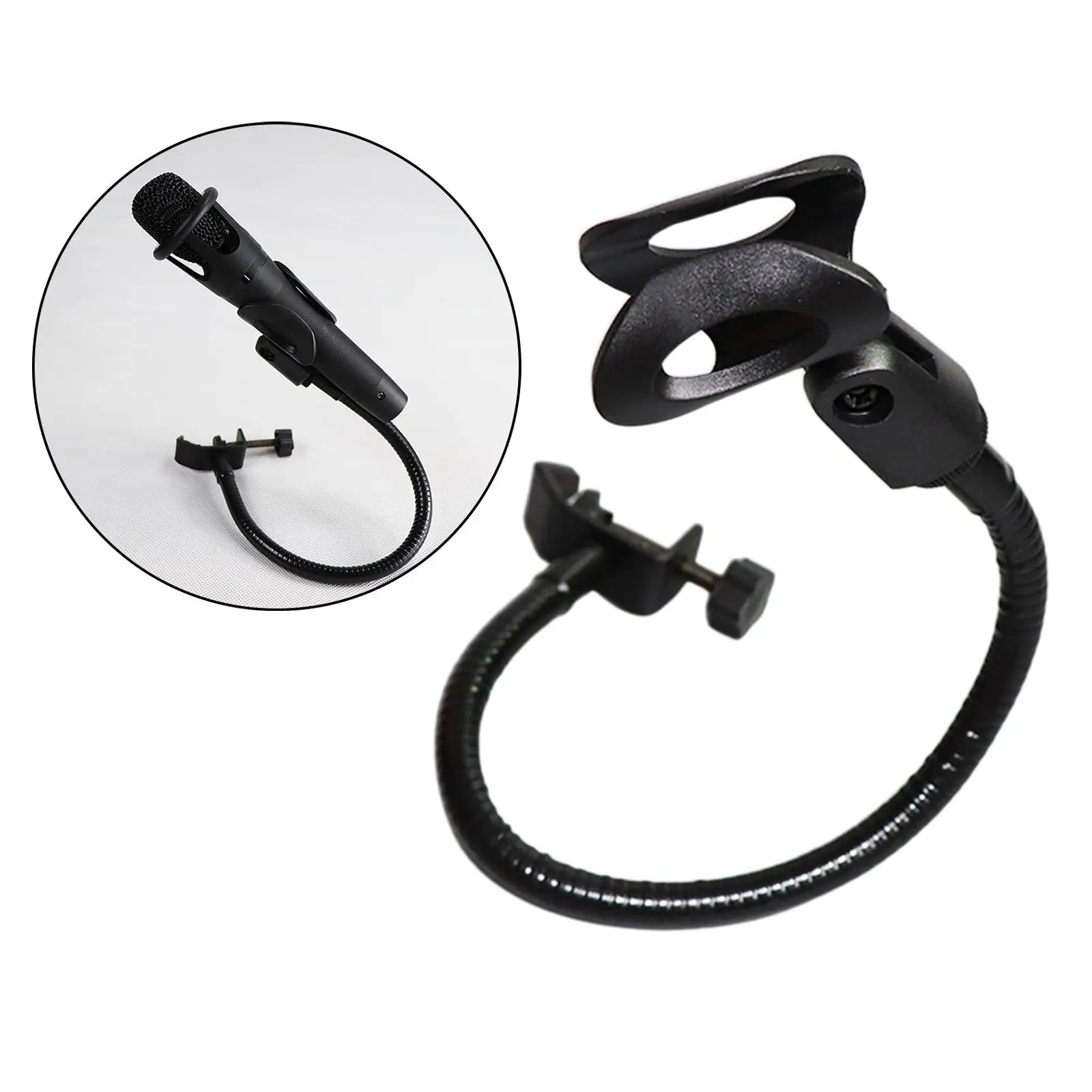 Flexible 360&deg; Adjustable Desktop Mic Stands Holder with Desk Clamp for Broadcasting Live Broadcast Equipment Accs microphone stand