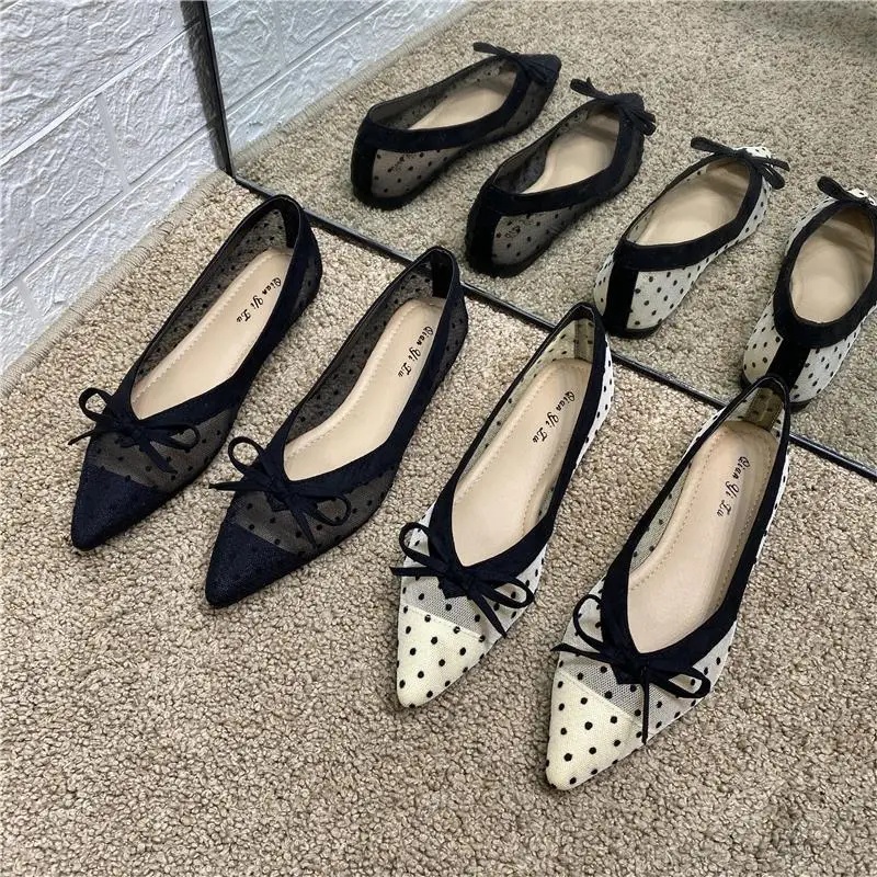 With Bow Ladies Summer Footwear Low Heel Elegant Pointed Toe White Office Shoes for Women 2024 Quick Delivery High Quality E Y2k - Image 4