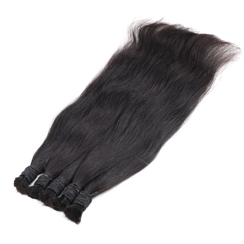 Human Bulk Hair Braiding 100g 100% Remy Natural Human Braiding Hair Bulk bundles No weft wavy
