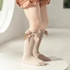 2023 New Kids Knee High Socks Baby Girls Boys Bow Long Sock Soft Cotton Mesh Breathable Children Hollow Out Socken For 0-7 Years 1