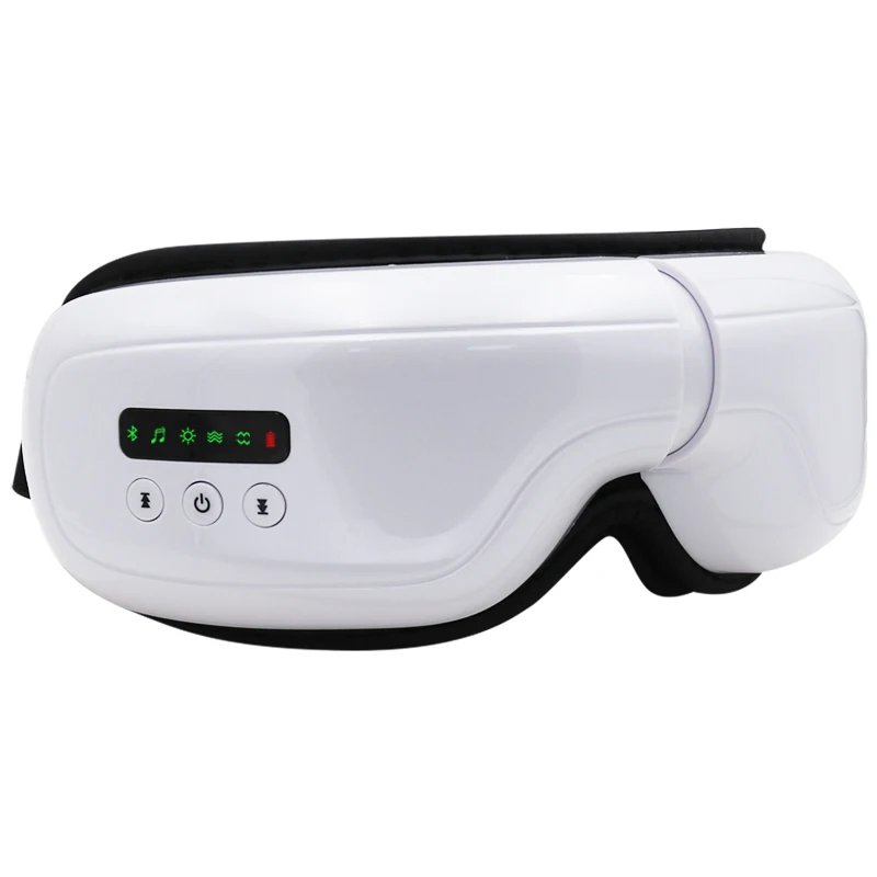 

Mini foldable heated wireless electric vibration air compression eye care massager with music for tired eyes