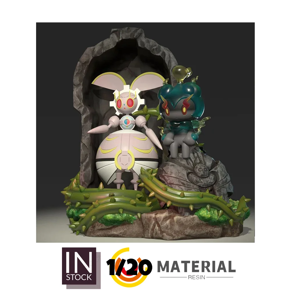 [Φ] 1/20 фигурка из смолы [FOG] - Magearna & Marshadow & декоративная основа