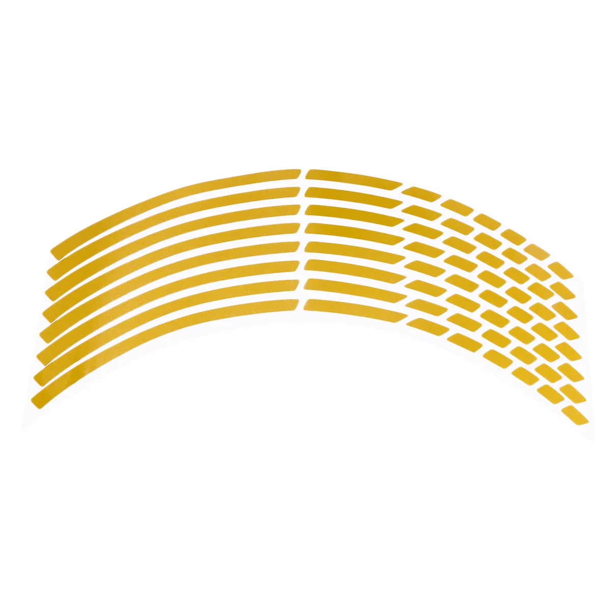 

Motorcycle Car Wheel Hub Tire Sticker Car Decorative Styling Strip Decals Stickers (Yellow)
