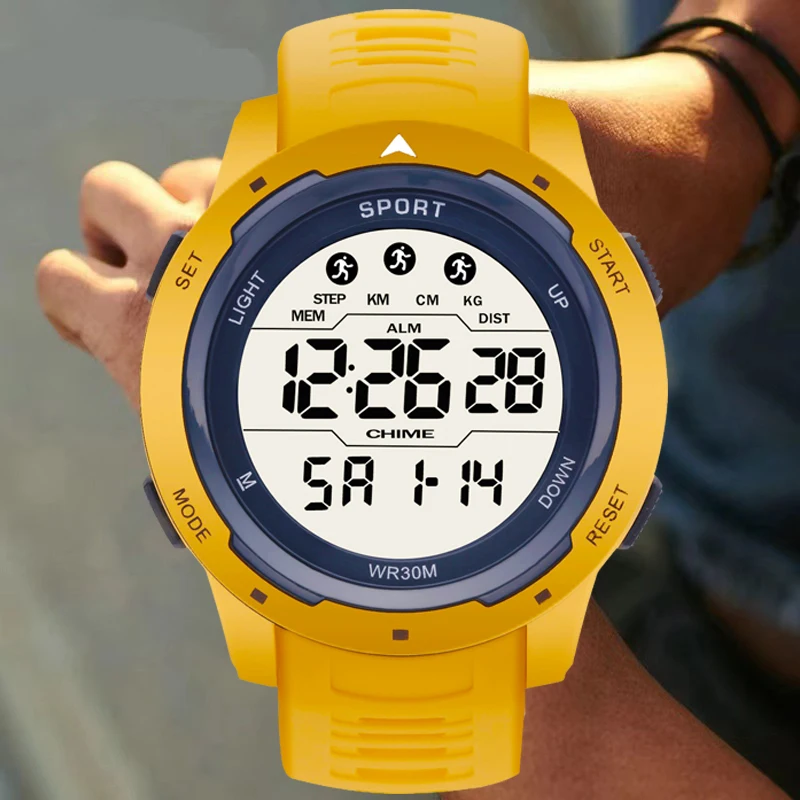 Military Digital Watches Men Sports Luminous Chronograph Waterproof Male Electronic Wrist Watches Relogio Masculino Boys Watch