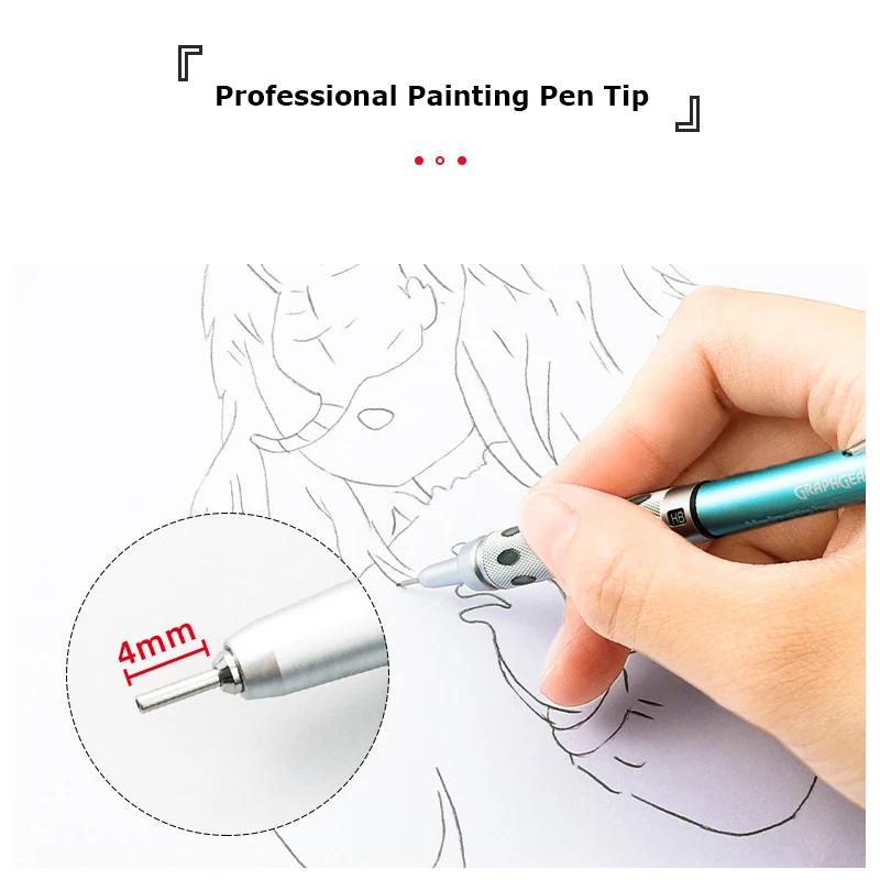 Japan Pentel Mechanical Pencil GraphGear 1000 Metal Bar Premium Automatic Pencils Drawing Drafting Sketching Drafting Stationery 5