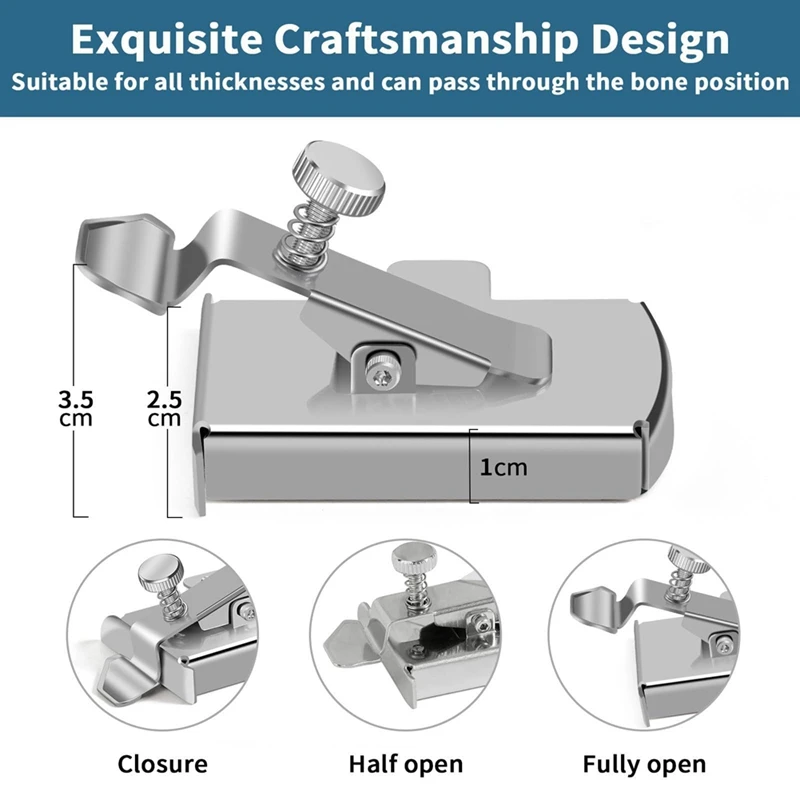Magnetic Seam Guide Sewing Machine Clip Metal Hemmer Supplies Accessories 1 Piece