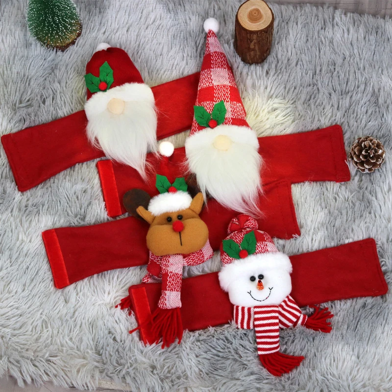 Snowman Santa Claus Curtain Tieback Kawaii Doll Christmas Curtain Ties Decoration Classic Cartoon Buckle Festival Party