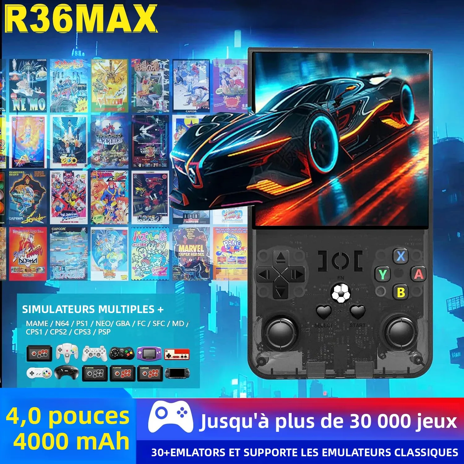 Linux-systeem, IPS-scherm, draagbaar, 64 GB of 128 GB, games, handheld game-videospeler, console_voghion.com