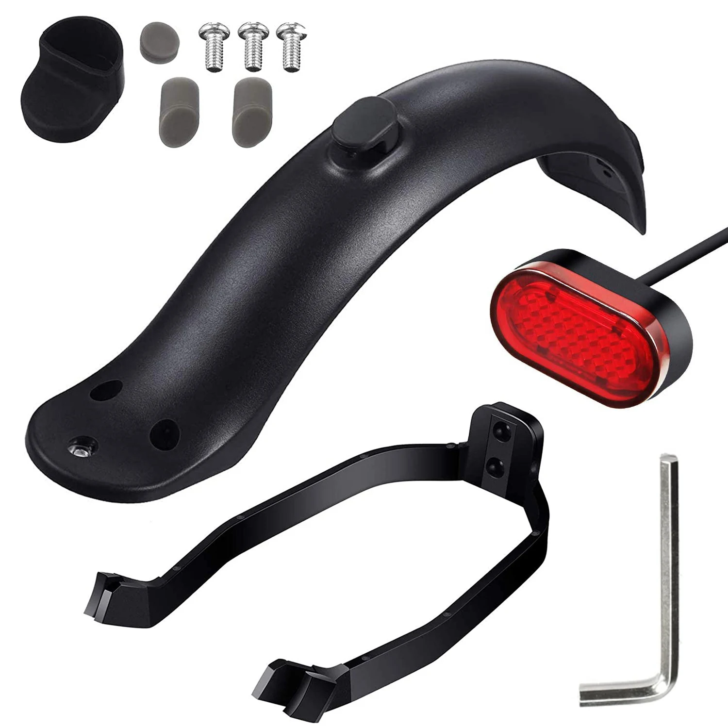 

Scooter Mudguard for Xiaomi Mijia M365 M187 Pro Electric Scooter Tire Splash Fender with Rear Taillight Back Guard Accessories