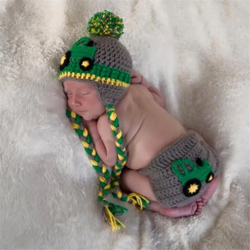 NewbornPhotographyPropsCuteBabyPhotoFlowerCostumeInfantCrochet