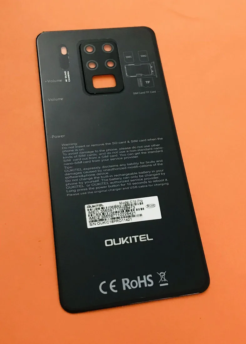 

Бывший в употреблении оригинальный телефон OUKITEL C18 Pro MTK6757 Восьмиядерный процессор 6,55 дюймов HD + бесплатная доставка