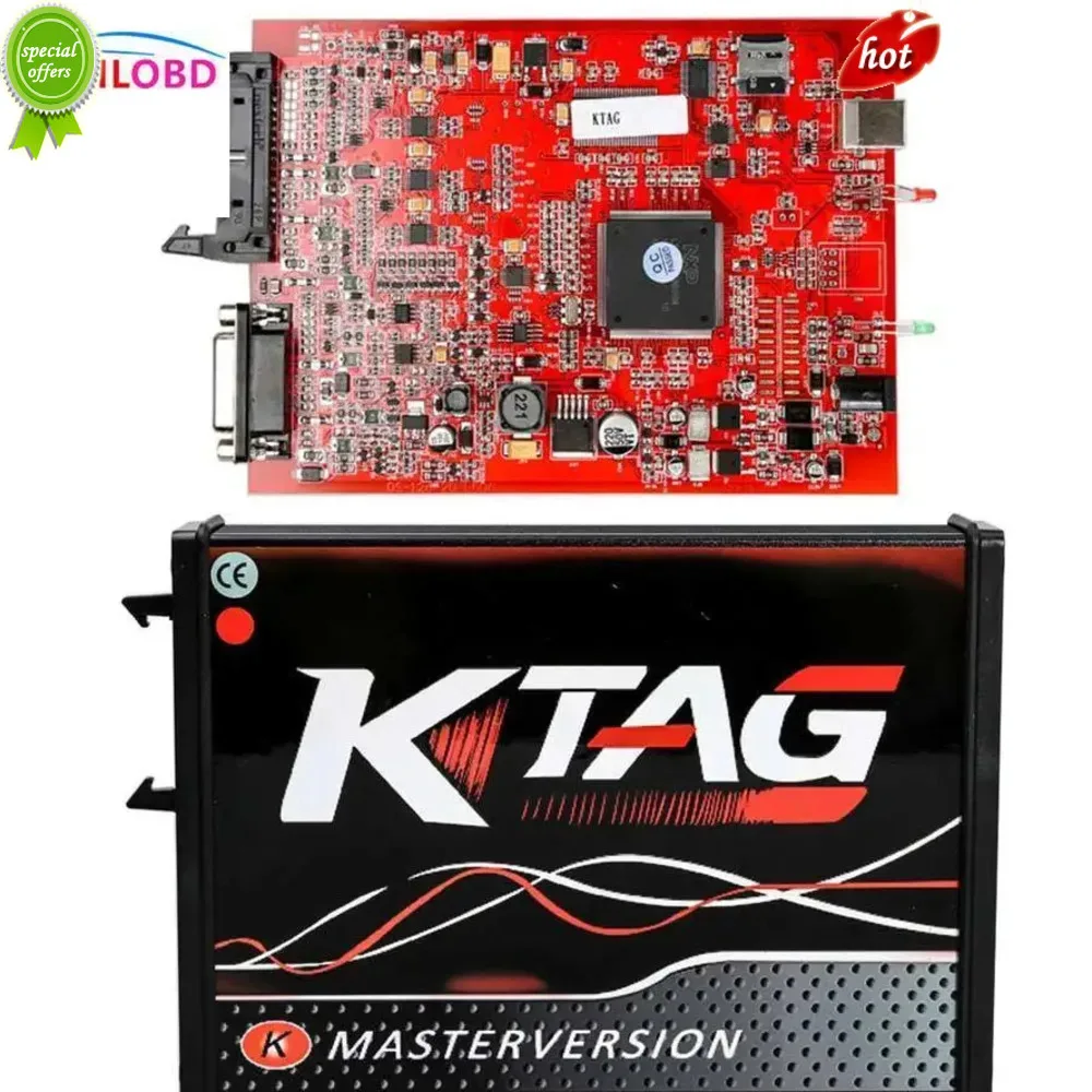 2023 Eu Red Ktag V7.020 Master V2.23 Programmatore Ecu K-Tag 7.020 Kit Tuning Manager Obd2 Ktag V2.23 Nessun Limite Token