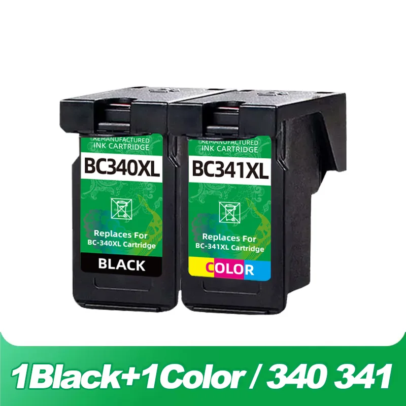 Remanufactured BC340XL BC-340 341XL BC-341 Ink Cartridge for Canon