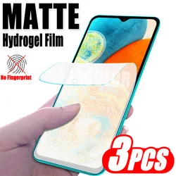 3PCS Anti - Fingerprint Matte Gel Hydrogel Film Screen Protector (For Samsung A23)
