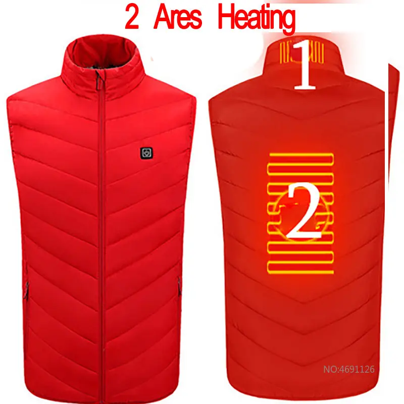 thumbnail image 1 of Chaqueta con calefacción por Usb de 17 áreas para hombre y mujer, chaleco eléctrico calefactor, chaleco calefactor, chaleco calefactor interno con Usb, Veste Chauffante, 1 of 5