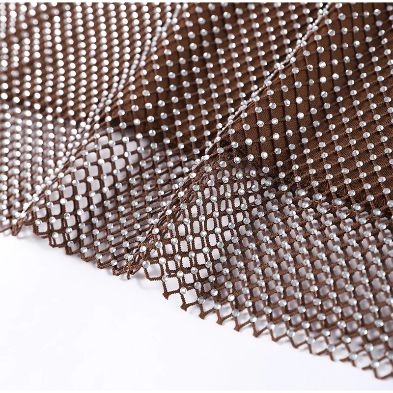 Zweiteiliger Damenanzug mit Pailletten, Neckholder, ärmellos, aushöhlen, Oberteil, kurzer Rock, 2025, schicke Dame, täglich, lässig, Abendparty-Outfits – Detail 8