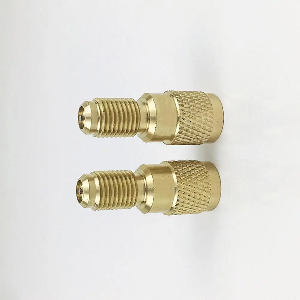 1 Paio Di Condizionatore D'Aria Tubo Di Ricarica Del Gas Refrigerante Adattatore Per Pompa Del Vuoto Valvola Di Conversione Nucleo Valvola Integrato R