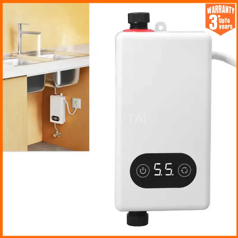 5500W เครื่องทําน้ําอุ่นไฟฟ้าทันทีฟังก์ชั่นหน่วยความจําการแปลงความถี่อุณหภูมิคงที่เครื่องทําความร้อนน้ํา 220V 1