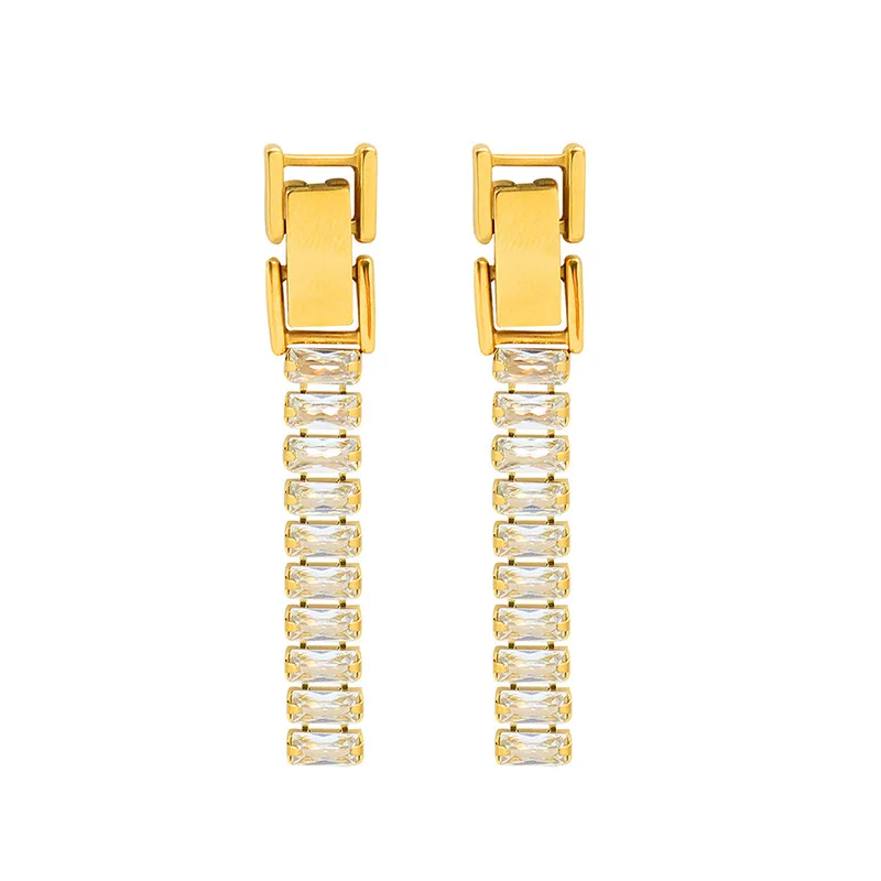 

SDA French Style Detachable Earrings CZ Design Personality Women Jewelry