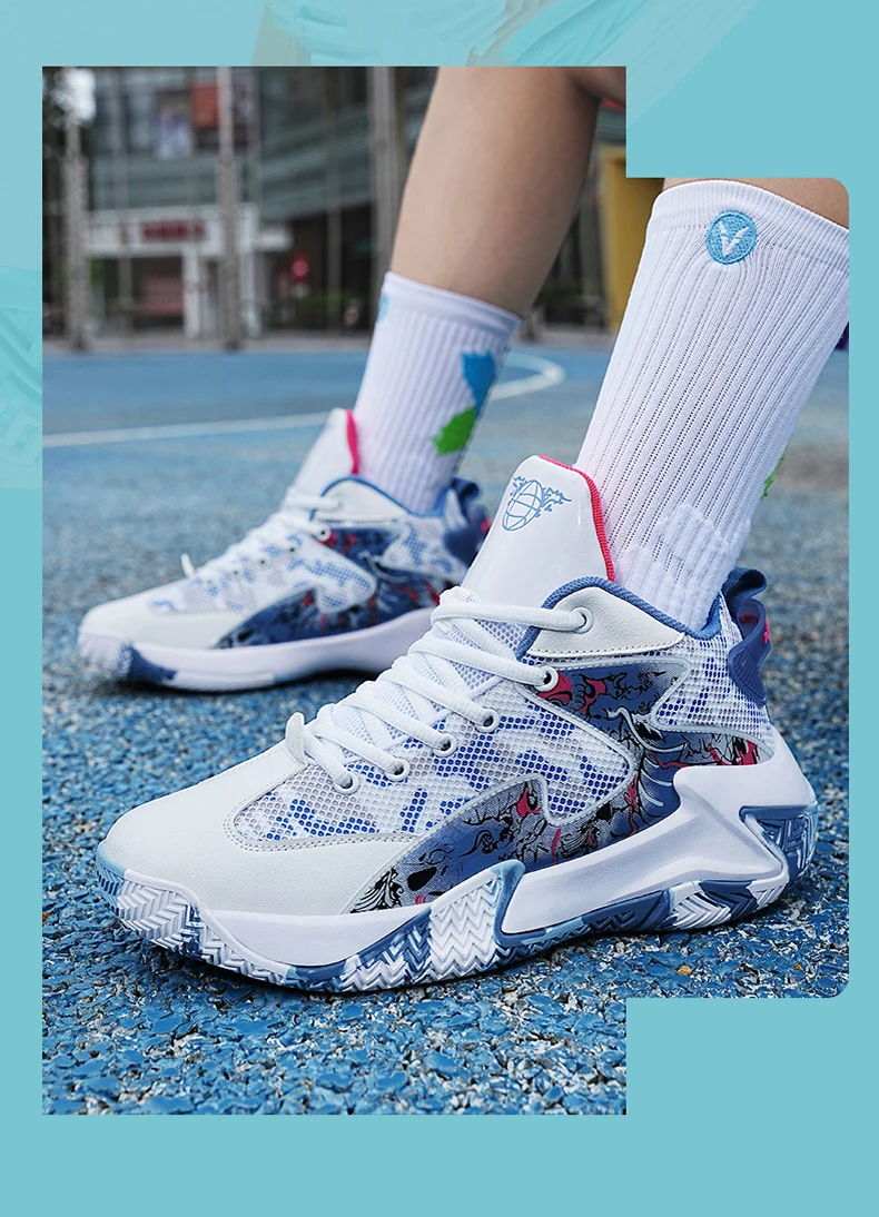Heren basketbalschoenen ademend voor sport en training_voghion.com