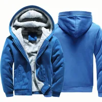 New Men's Hoodies Jacket Winter Thick Warm Fleece Zipper Hoodies Coat Casual Tracksuit Sportwear Male Sweatshirts M~ 5XL - Image 3