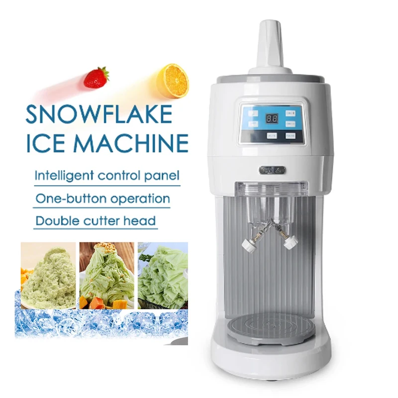 

Automatic Snowflake Ice Machine Snow Flake Shaved Ice Crusher Machine Electric Ice Block Crusher Commercial Ice Shaving Machine