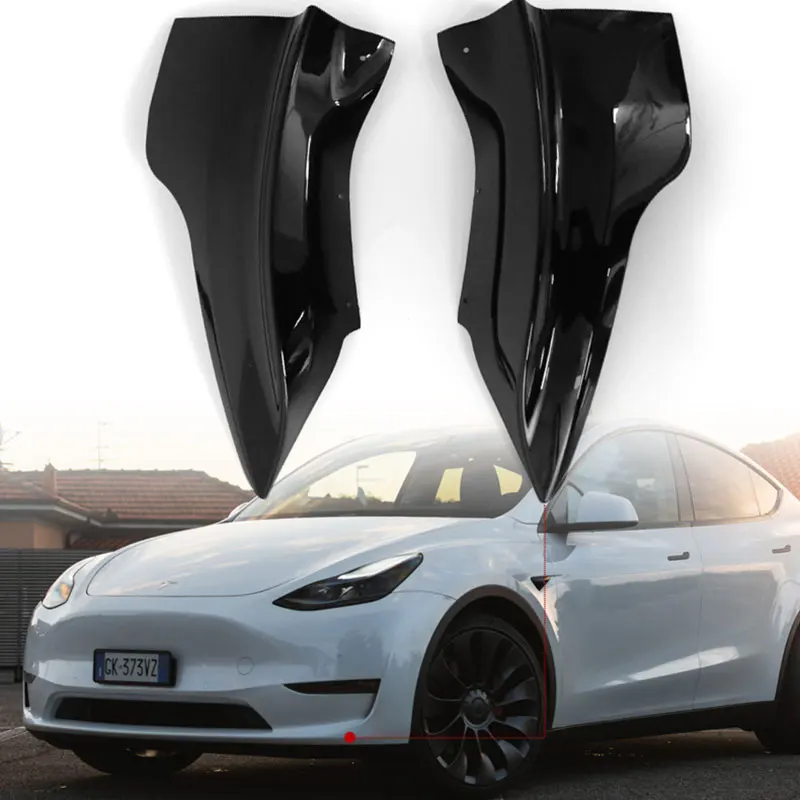 

Регулируемый универсальный автомобильный передний бампер для Tesla Model 3 Y, комплект губ, спойлер, сплиттер, защита от царапин, защита от царапин
