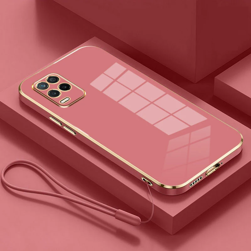 Luxury Square Plating Shockproof Silicone Phone Case Back Cover