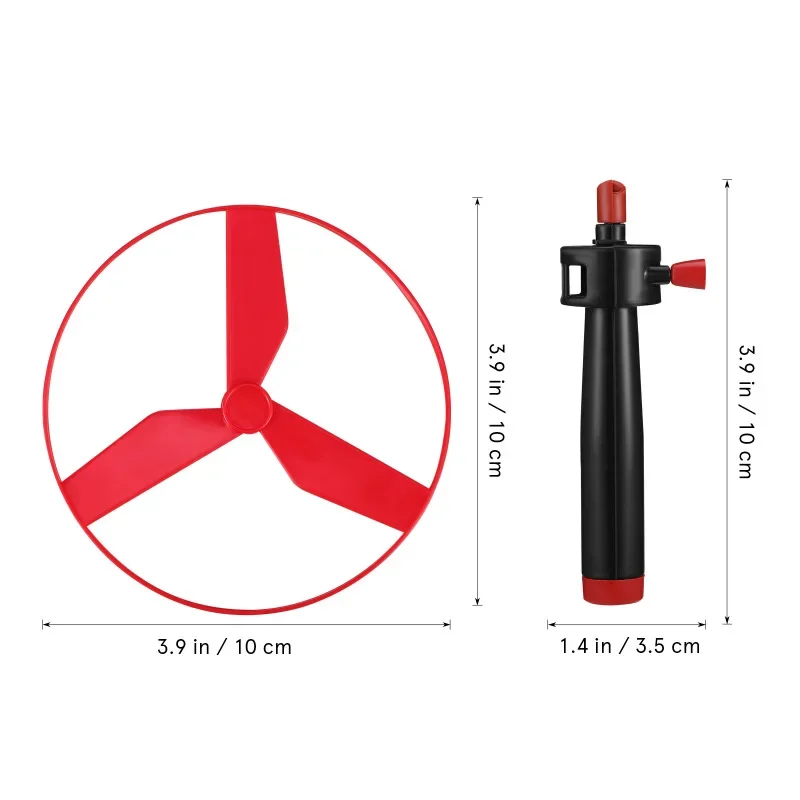 1pc Kids Pull String Flying Disc Propeller Helicopter Outdoor Toys Fun Game Sports Flying Spin Top Children Development Toy 6