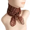 Elegant Summer Women Scarf Neck Dot Print Color Matching Thin Breathable Chiffon Head Neck Square Scarf Neckerchief 1