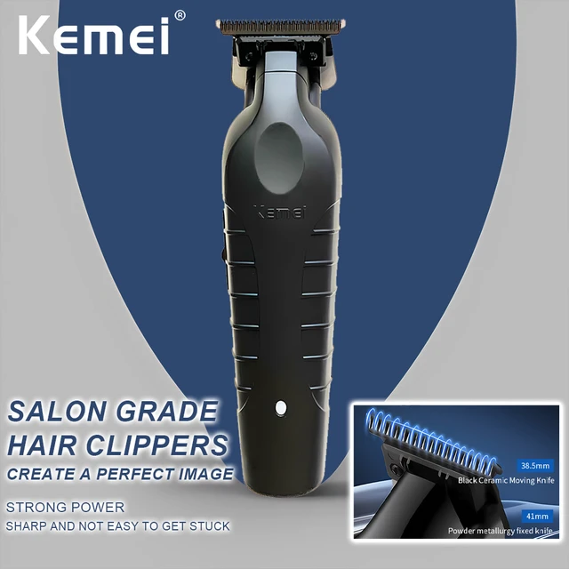 Kemei 2299 Barber Cordless Hair Trimmer 0mm Zero Gapped Carving Clippe –  MEN ZONE