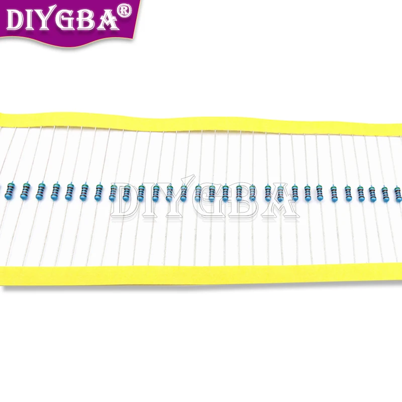 100PCS 1/4W 0R-22M 1% Metal Film Resistor 0.25W 0 2.2 10 100 120 150 220 270 330 470 1K 2.2K 4.7K 10K 100K 470K 1M 2M 4M7 Ohms 2