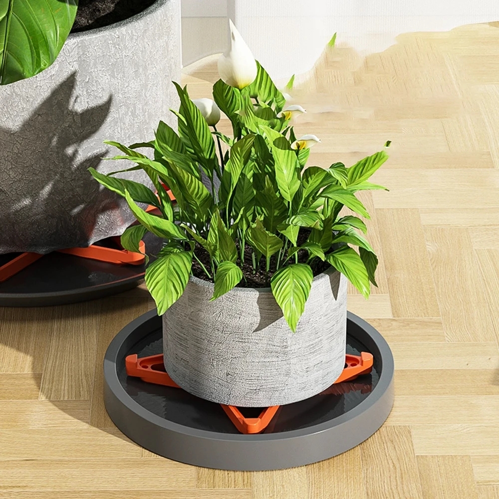 Description Picture 5 of item10/5PCS Pot Trays Plant Flower Pot Feet Stand Invisible Risers Toes Lifters Triangle Ventilation Anti-rot Base Garden Supplies