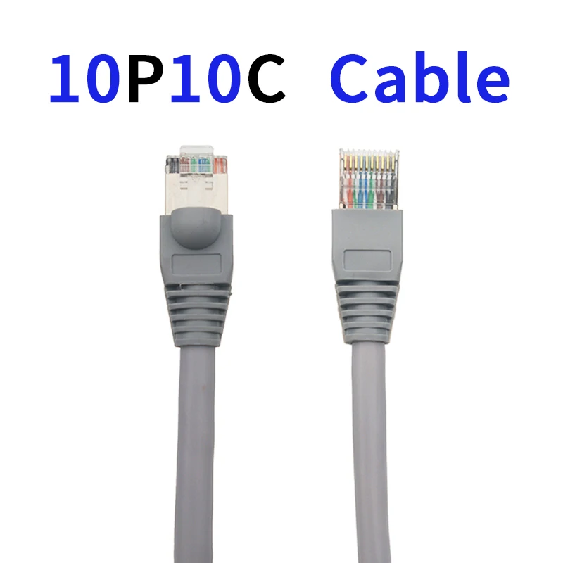 Shielded 10-Core STP Ethernet Control Cable with RJ48 Modular Plug