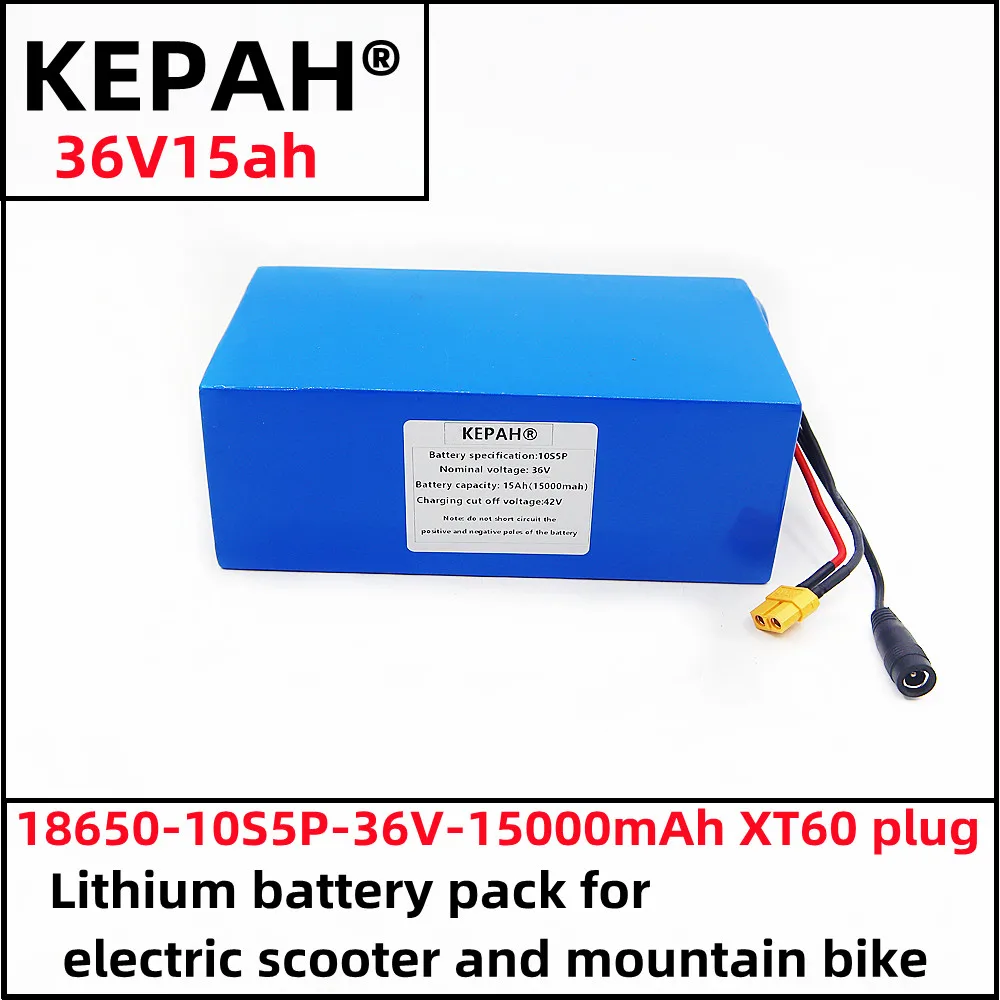 

The new 36V15ah10S5P electric vehicle lithium battery pack is applicable to electric scooter mountain bike 250-1000w+charger