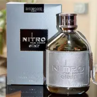 Eau de Toilette pour Homme Dumont Nitro 100ml, Série NITRO POUR HOMME, Elixir Rouge Bleu, Design en Cuir, Parfum de Luxe Haut de Gamme 1
