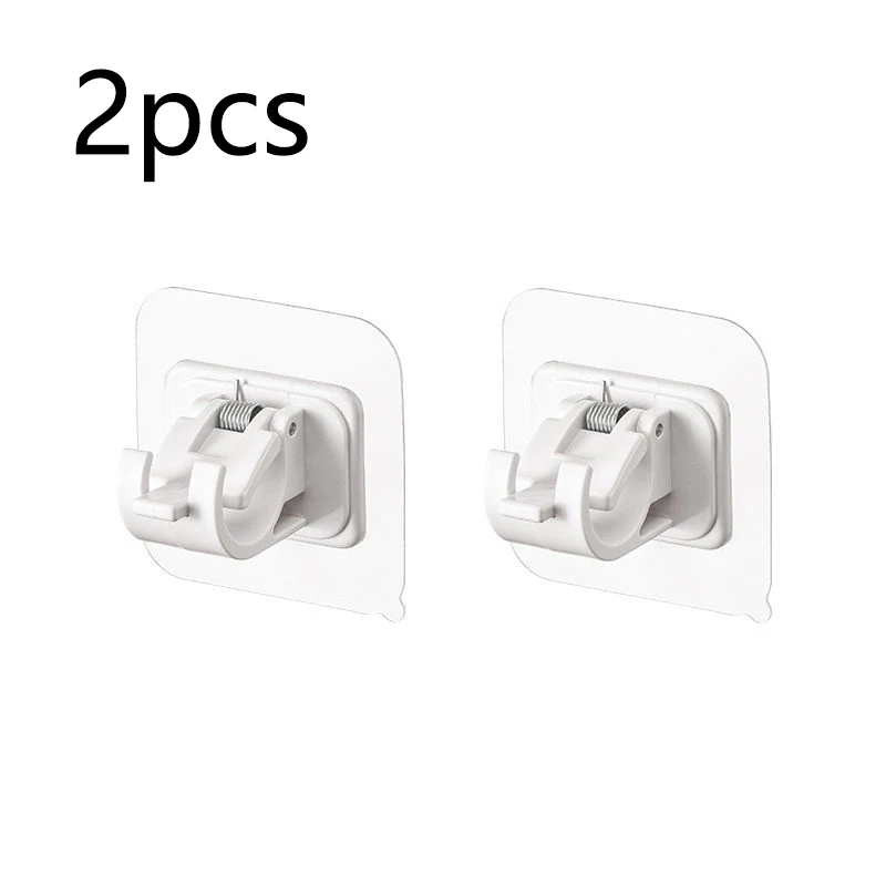 Punch-Free Self-Adhesive Curtain Rod Holder Hooks