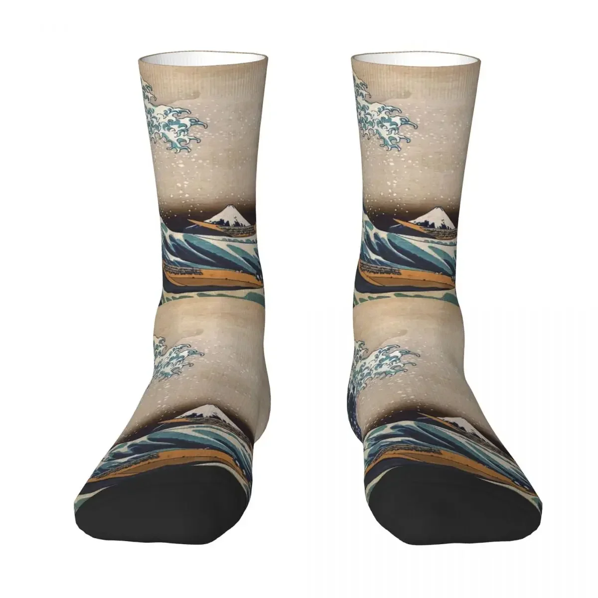 

Всесезонные короткие чулки The Great Wave Off Kanagawa носки Harajuku модные длинные носки в стиле хип-хоп для мужчин и женщин рождественские подарки