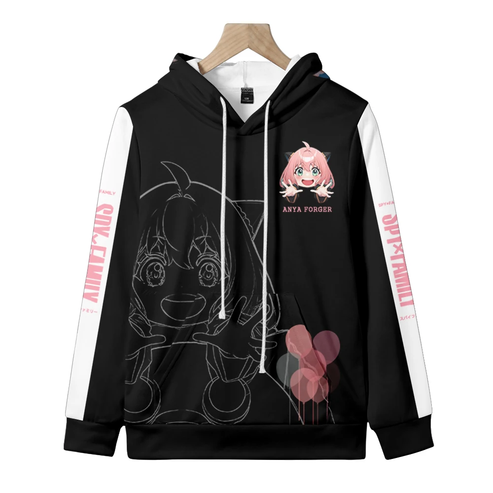 

SPYxFAMILY 3D Hoodie Women Anime Cosplay Harajuku Oversized Pullovers Sweatshirts Anya Forger Hoodies Kids And Aldult Size