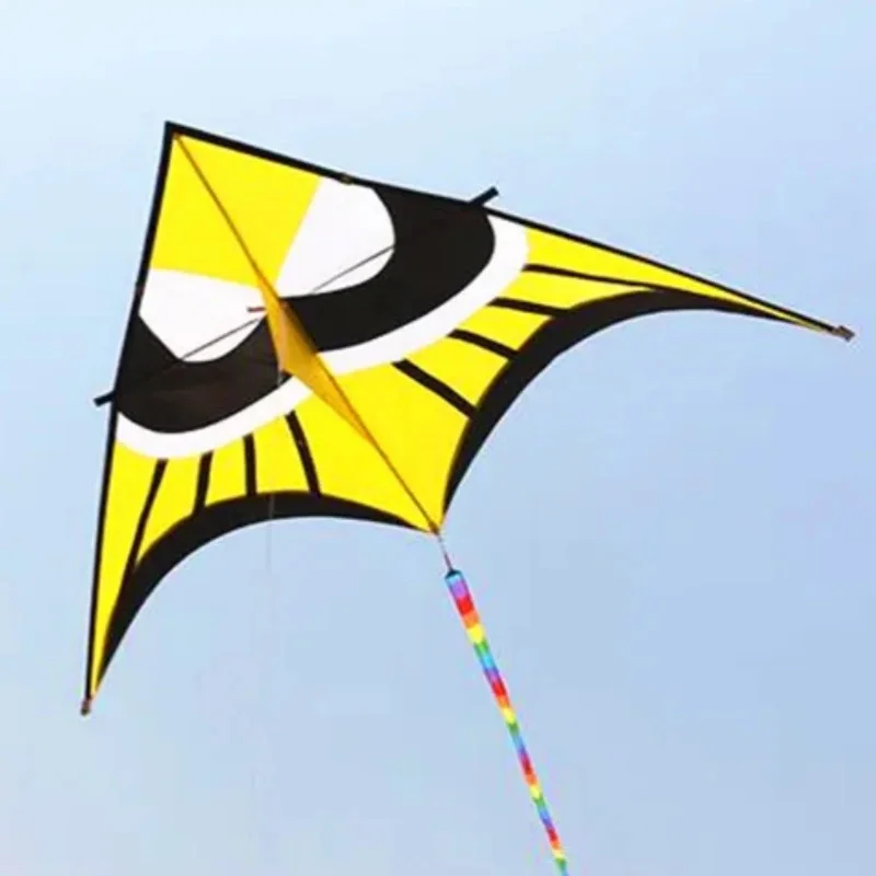 Spedizione Gratuita Big Delta Kite Flying Butterfly Kite Reel Paracadute Cerf Volant Kevlar Line Eagle Kite For Kids Kite String Line