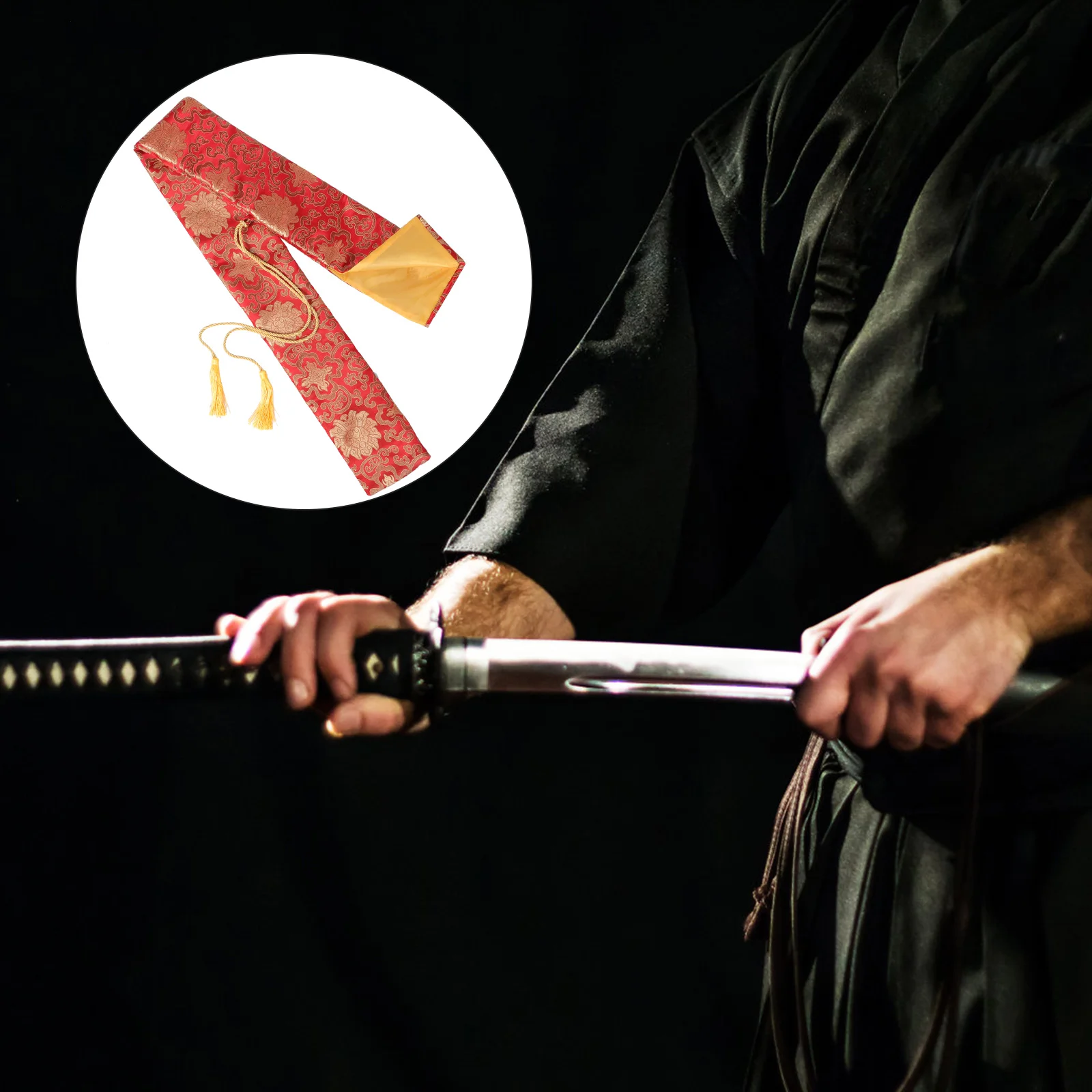 Travel Storage Case Bag Silk Swords Japanese Carrying Katana Case