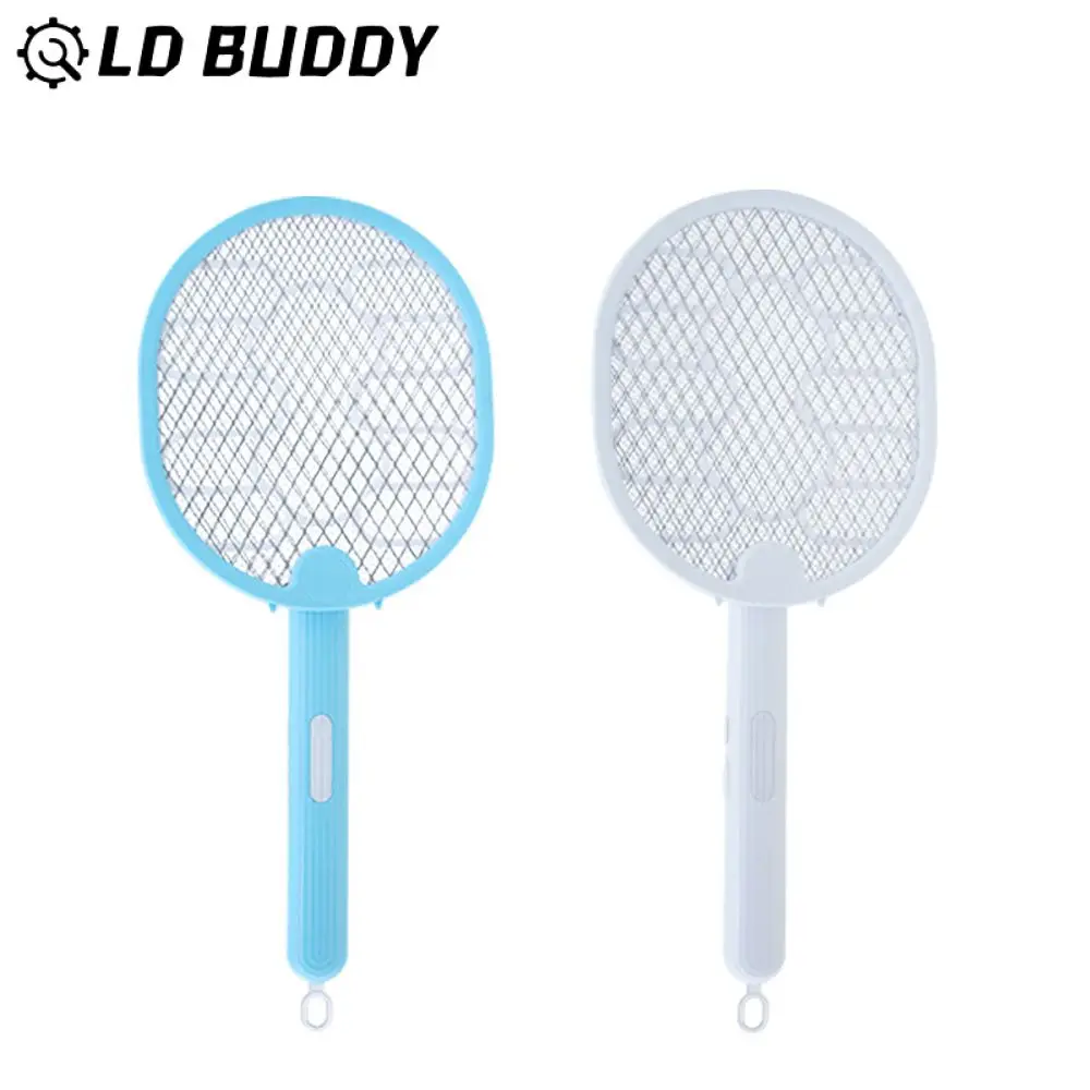 In 1 Lampada Antizanzare Usb Ricaricabile Elettrica Pieghevole Antizanzare Racchetta Scacciamosche 3000V Lampada Repellente
