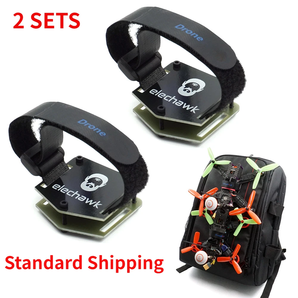 

2Sets DIY Drone Bag Backpack Hanging Buckle Hook Up for FPV Pilot Outdoor Flying Carrying Racing Drones DIY Tool