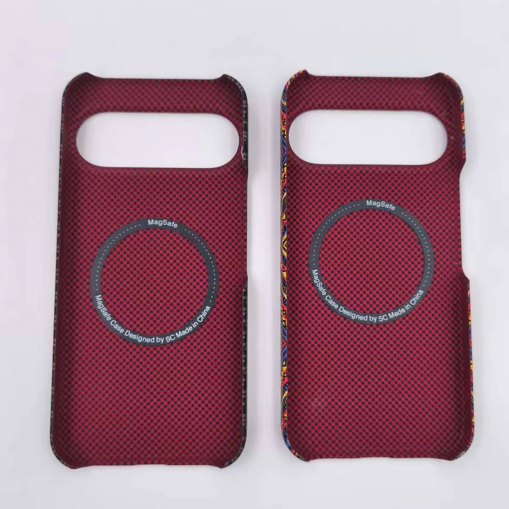 Carbon Fiber Texture Magnetic Charging Shockproof Protective Phone Case