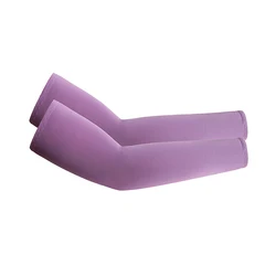 Ice Silk UV Protection Sports Arm Sleeves - Cooling Sun Protection - One Size (PURPLE)