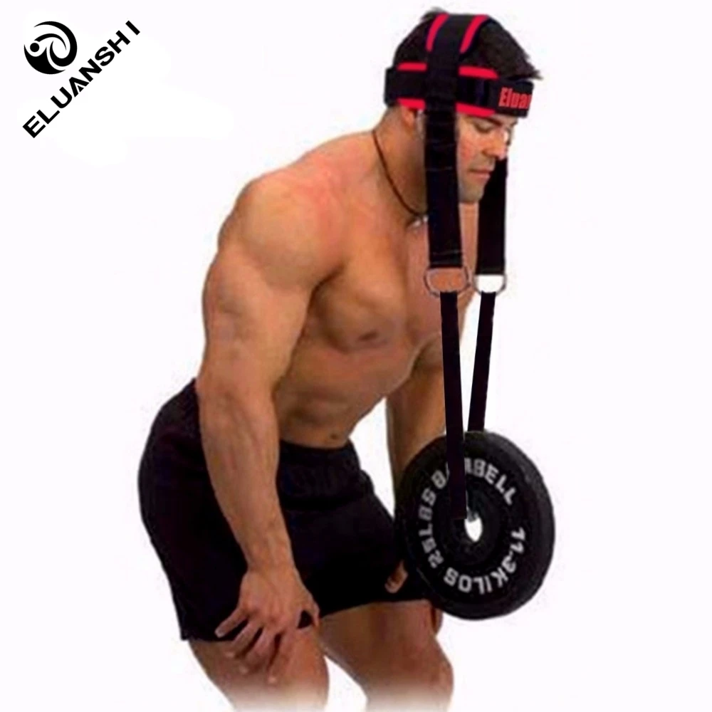 Neck weight Lifting grip wrist wraps straps Exercise Fitness body building Adjustable Head gym crossfit dumbbell gravity boots 4
