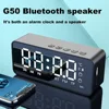 Clock Audio Stall Receiving K Voice Wireless Bluetooth G50 Mini Card Mirror Alarm Speaker with FM Prompt  mini speaker 2