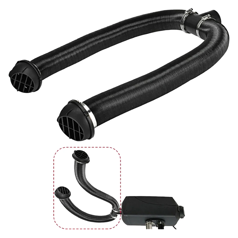 Air Diesel Heater Diesel Heater Exhaust Pipe Air Diesel Heater Duct Pipe Heater Duct Connector Air Heater Exhaust Connector Car Heater Accessories 75mm Diameter 2M Length Duct Pipe Tube Hose Outlet Exhaust Joiner Connector For Webasto Eberspaecher Car Truck