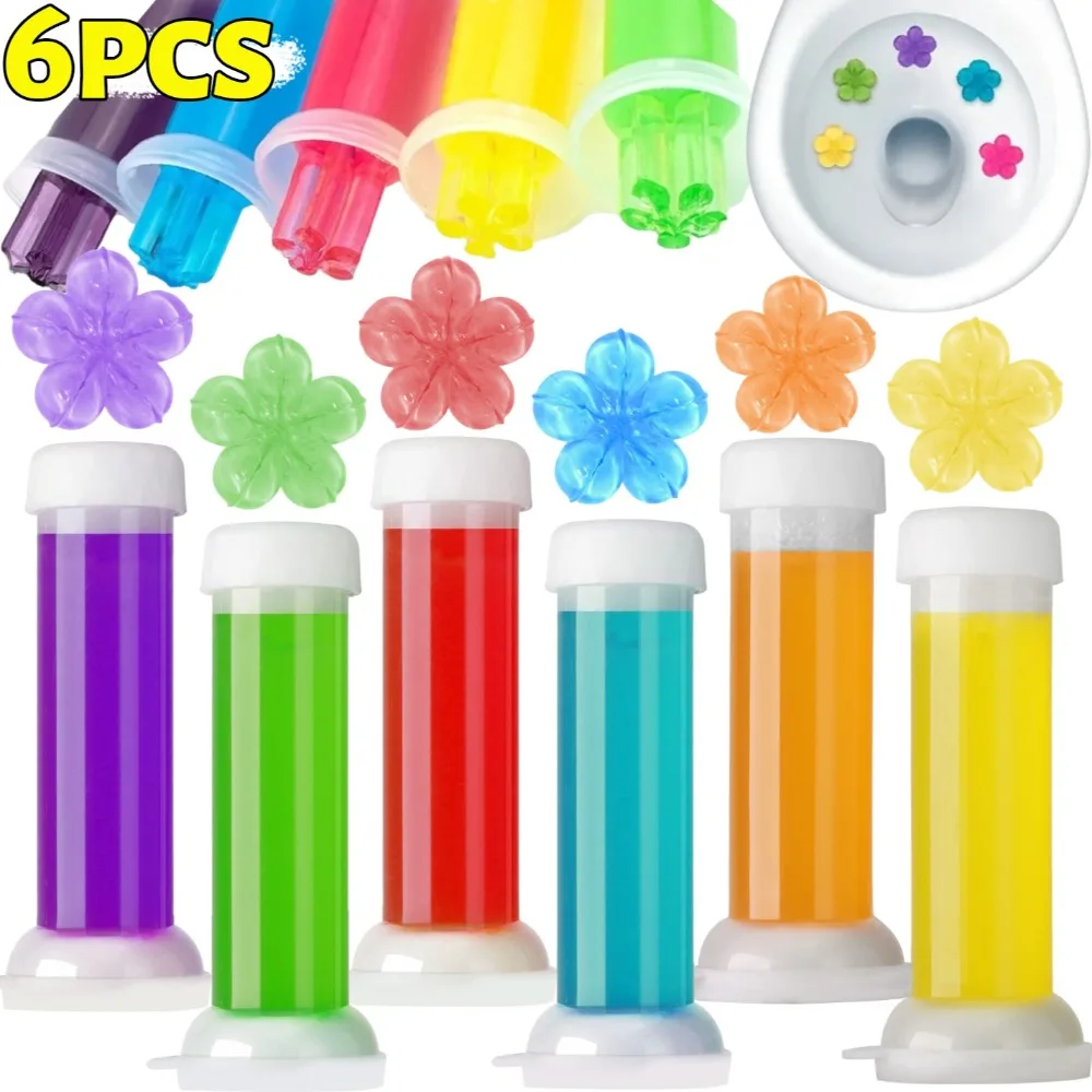 Deodorante per WC Gel Detergente per WC a forma di fiore Gel Deodoranti per ambienti Detergente per fiori aromatico Strumento per la pulizia del profumo del bagno 1