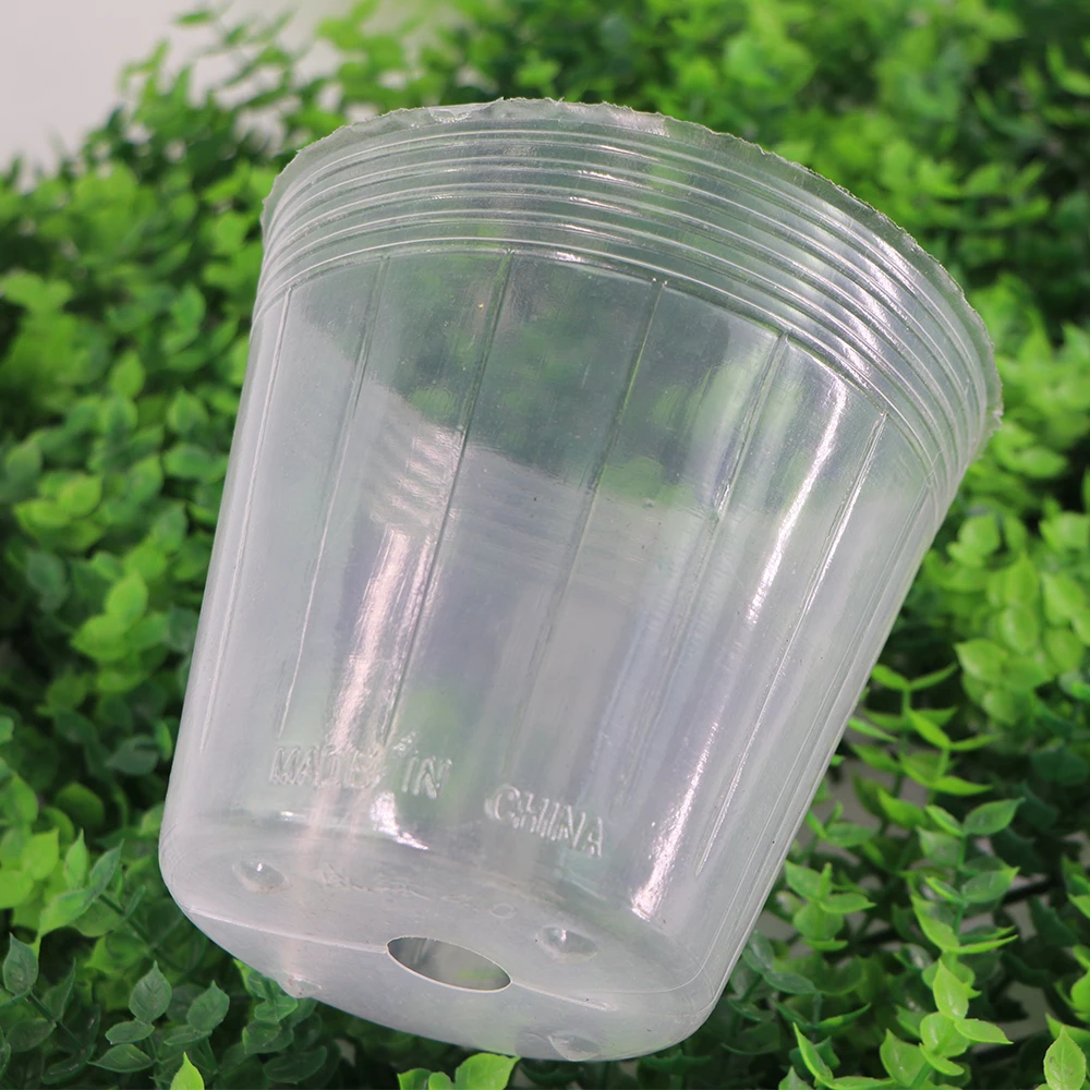 Nursery Pots 10PCS Reusable Transparency Orchid Plants Grow Nutrition Cups for Garden Flower Transplanting Propagation Container nursery pots,plant propagation pots,hydroponic plant pots